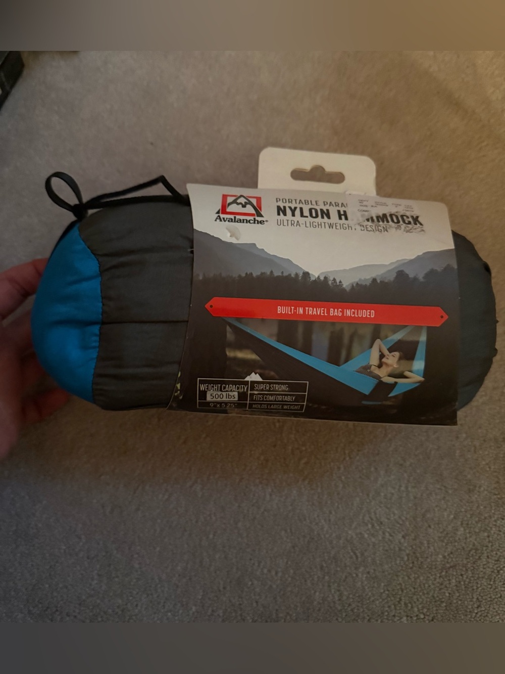 NEW Avalanche Portable Parachute Nylon Hammock Ultra Lightweight Camping